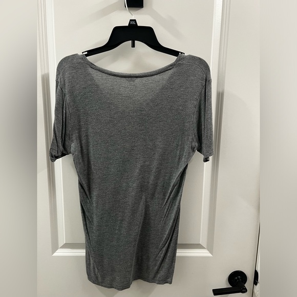 Gray V-Neck T-Shirt - Picture 2 of 3
